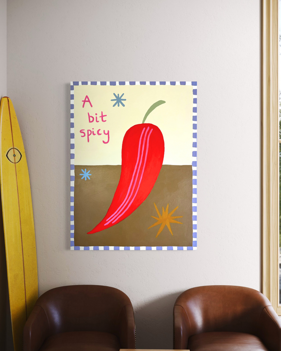 'A Bit Spicy' Paper Print