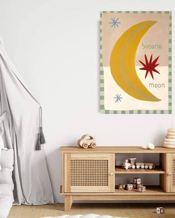 'Banana Moon' Paper Print