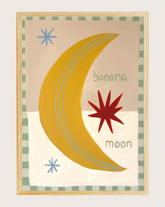 'Banana Moon' Paper Print